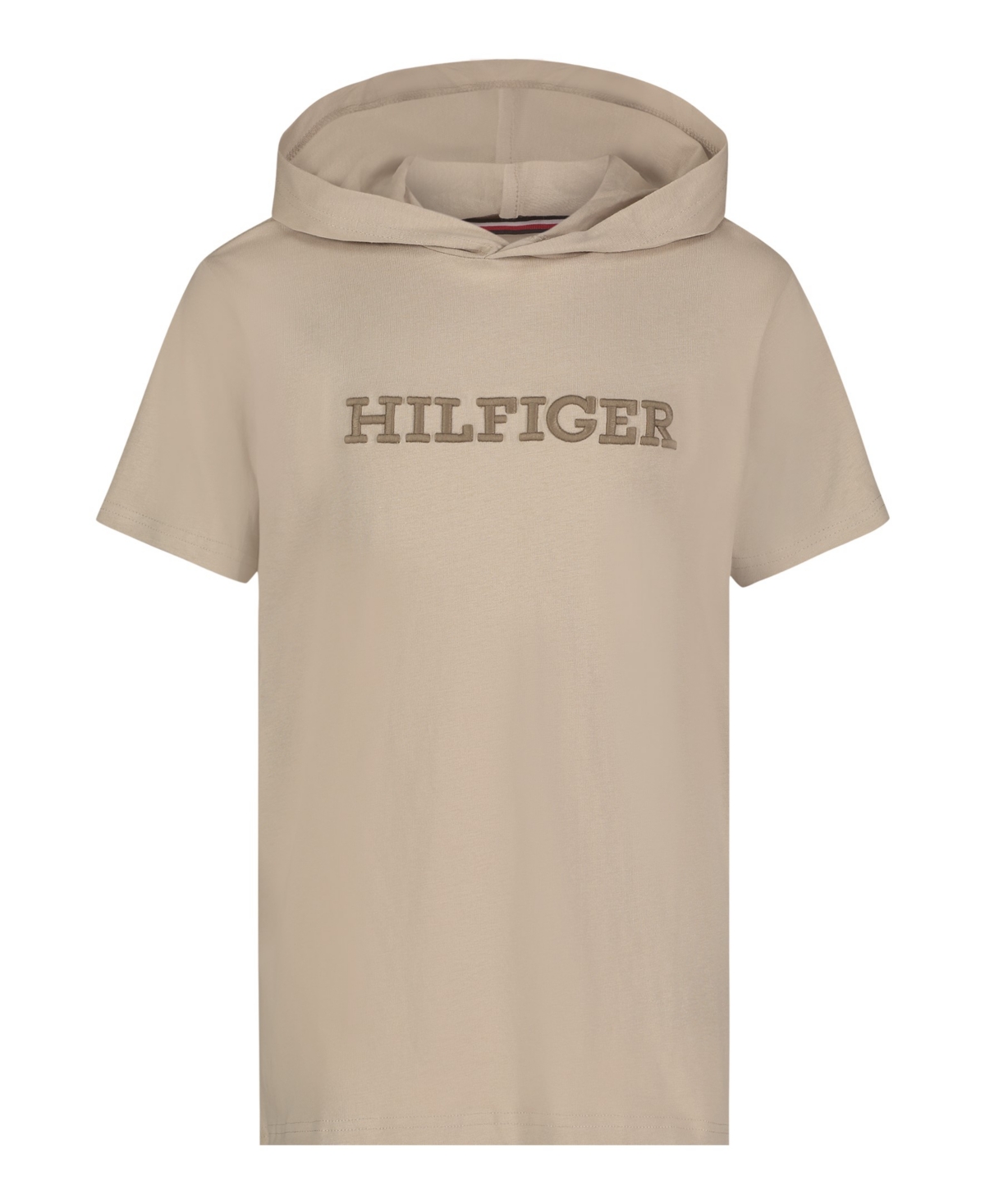 Tommy Hilfiger Little And Toddler Boys Hilfiger Hooded Tee In Sandalwood