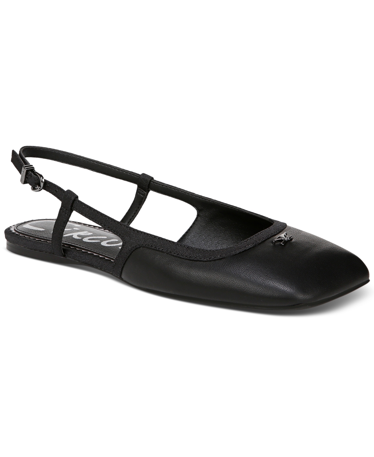 Women's Allie Slingback Square-Toe Flats - Vanilla Bean