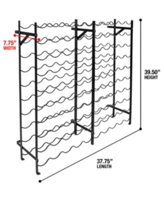 100-Bottle Wine Rack Stand - Timeless Design, Maximum Storage, Perfect for Wine Lovers and Limited Space