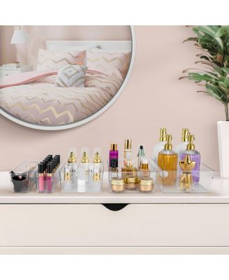 20 Pack Clear Plastic Storage Bins with Handle