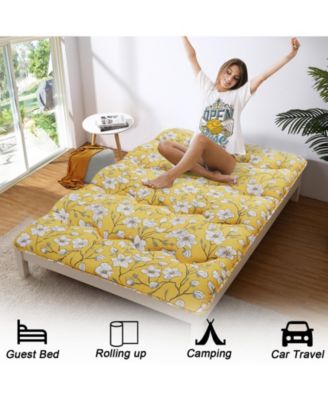 Futon Mattress, 3" Thick Tatami Roll-Up Mattress Japanese Floor Mattress, Full Size