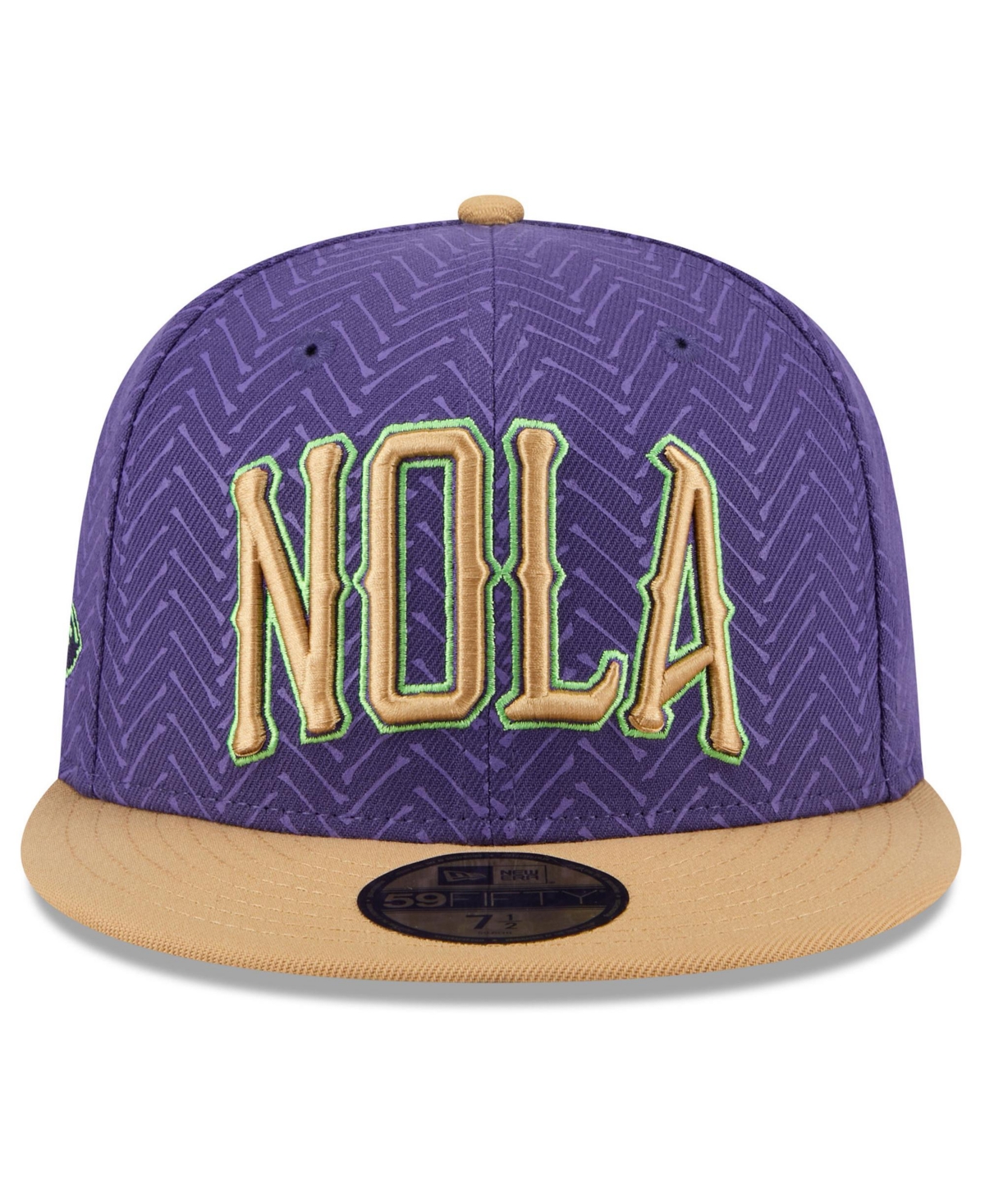 New Era Men'sNew Orleans Pelicans 2024/25 City Edition 59FIFTY Fitted Hat - Purple