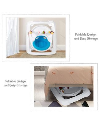 Adjustable Height Removable Folding Portable Baby Walker