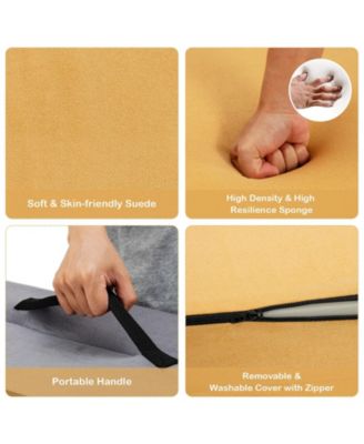 4 Pieces Convertible Kids Couch Set with 2 Folding Mats