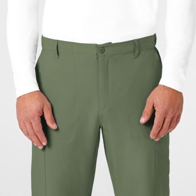 Men's W123 Flat Front Cargo Scrub Pant