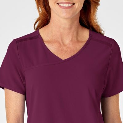 RENEW Women's Mock Wrap Scrub Top