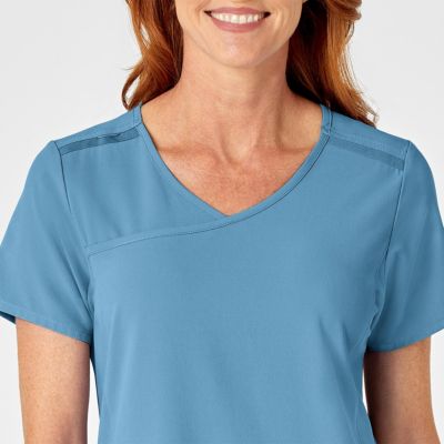 RENEW Women's Mock Wrap Scrub Top