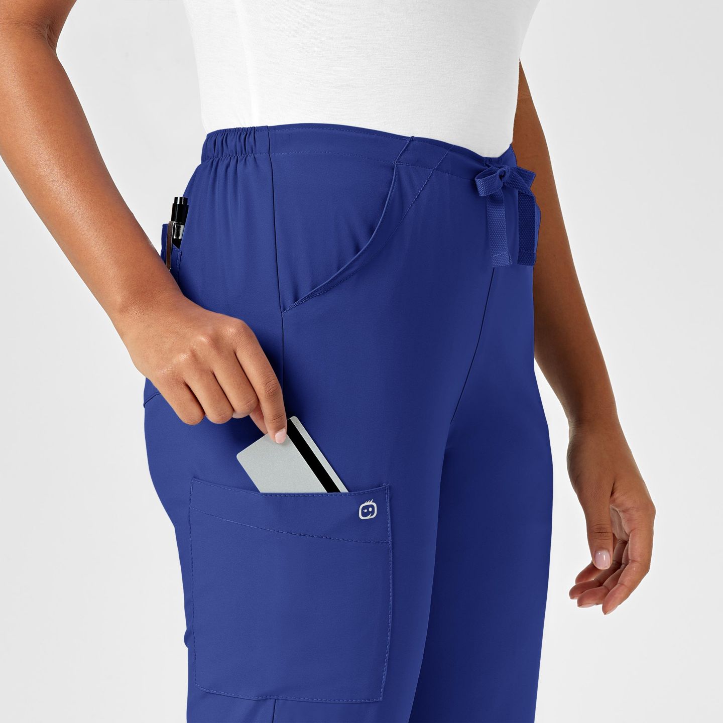 Женские брюки Wink W123 Drawstring Scrub Pant Regular, цвет: Синий — фото 5