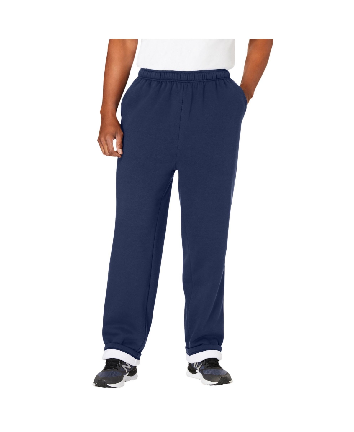 KingSize Big & Tall Sherpa Lined Full Elastic Sweatpants