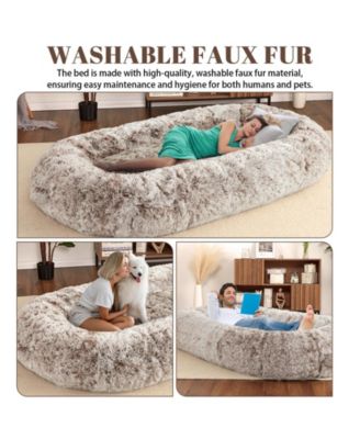 Human Sized Dog Bed for Adult People,71"x43.3"x10" Large Dog Bed