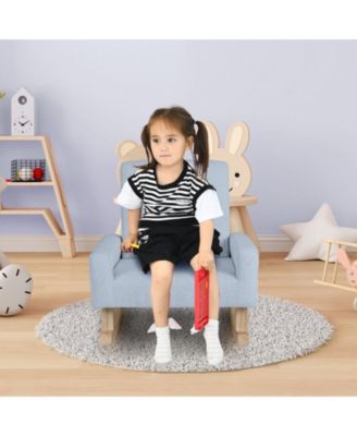 Kids Rocking Chair with Solid Wood Legs