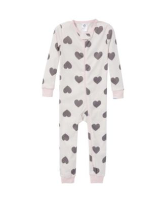 Baby Girls' Snug Fit Footless Pajamas, 3-Pack