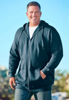 Tall Fleece Zip-Front Hoodie