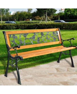 49.5 Inch Patio Park Garden Porch Chair Bench