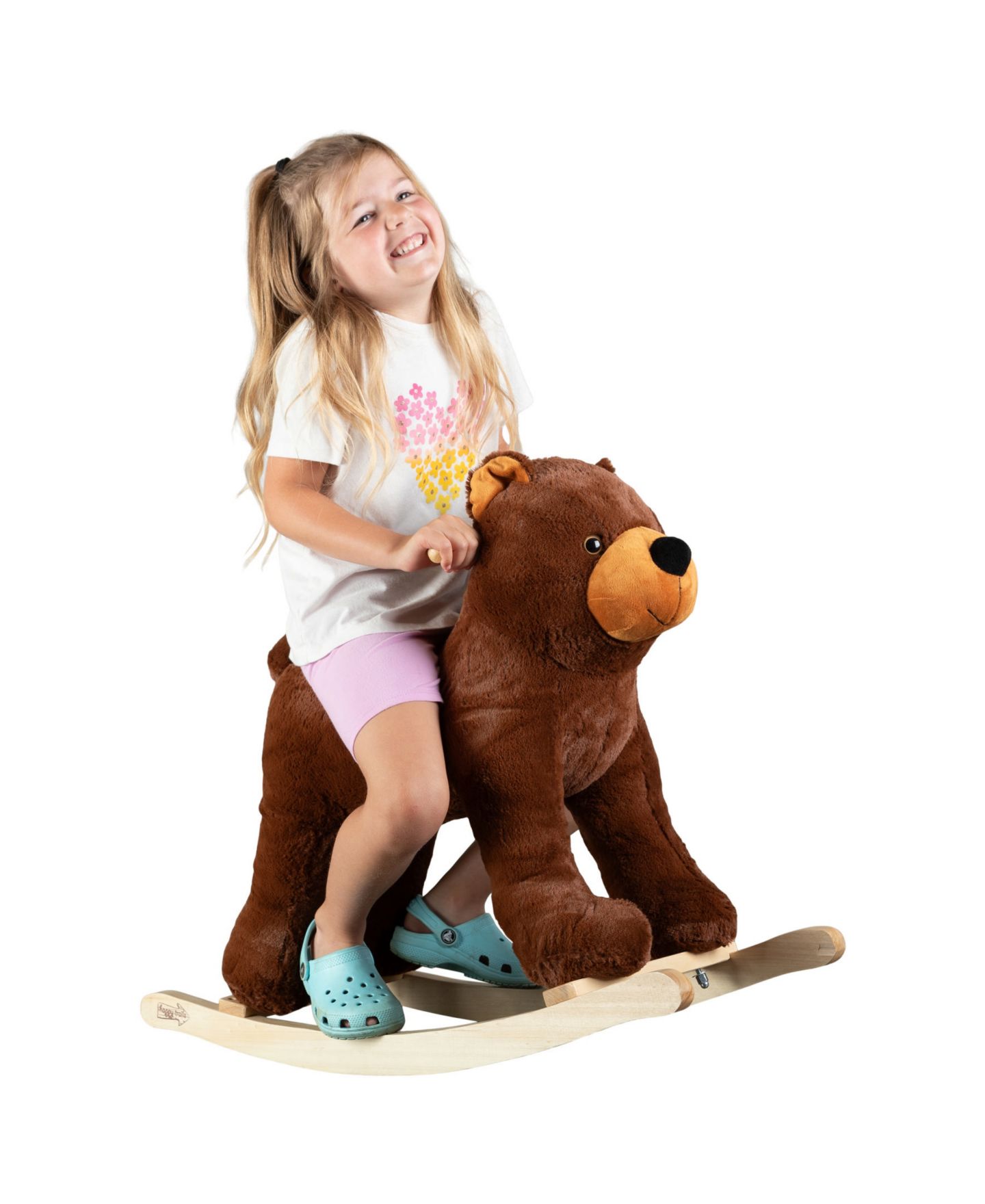 Детская мягкая игрушка Trademark Global Happy Trails Plush Bear Rocking Horse, 1 Rider, от 3 лет — фото 4