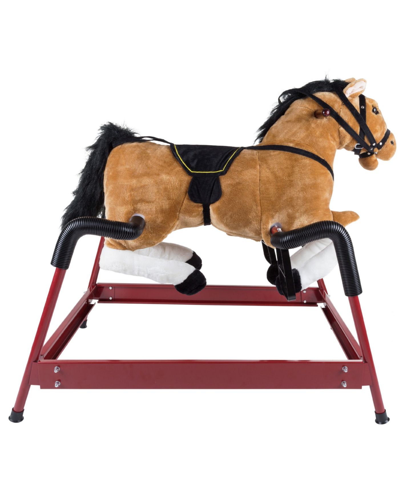 Детская мягкая игрушка Trademark Global Happy Trails Plush Rocking Horse with Sound Effects, 65 lbs. Capacity, Ages 3-5 — фото 2
