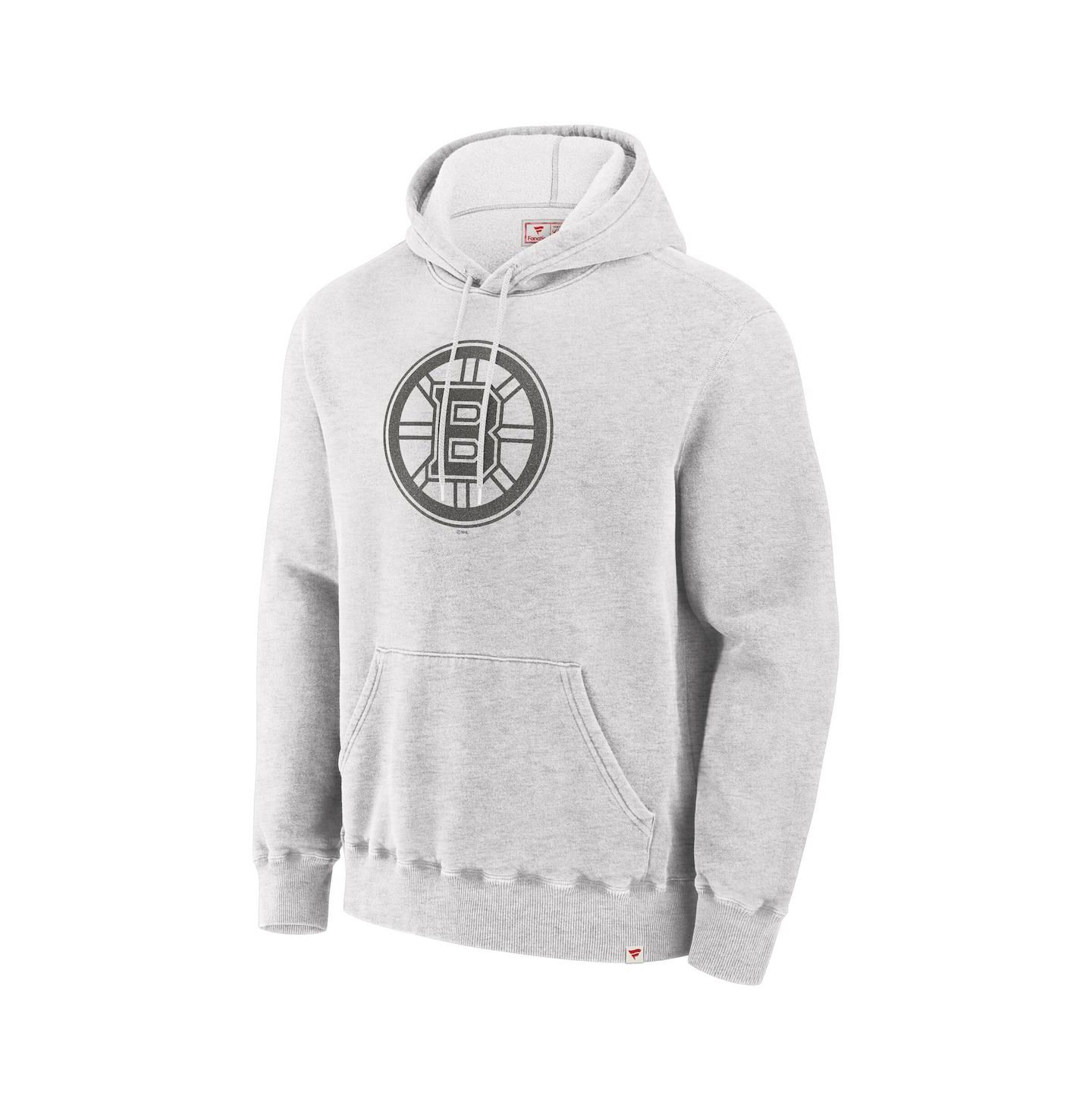 Мужское худи Fanatics Cream Boston Bruins Made in Canada Pullover — фото 2