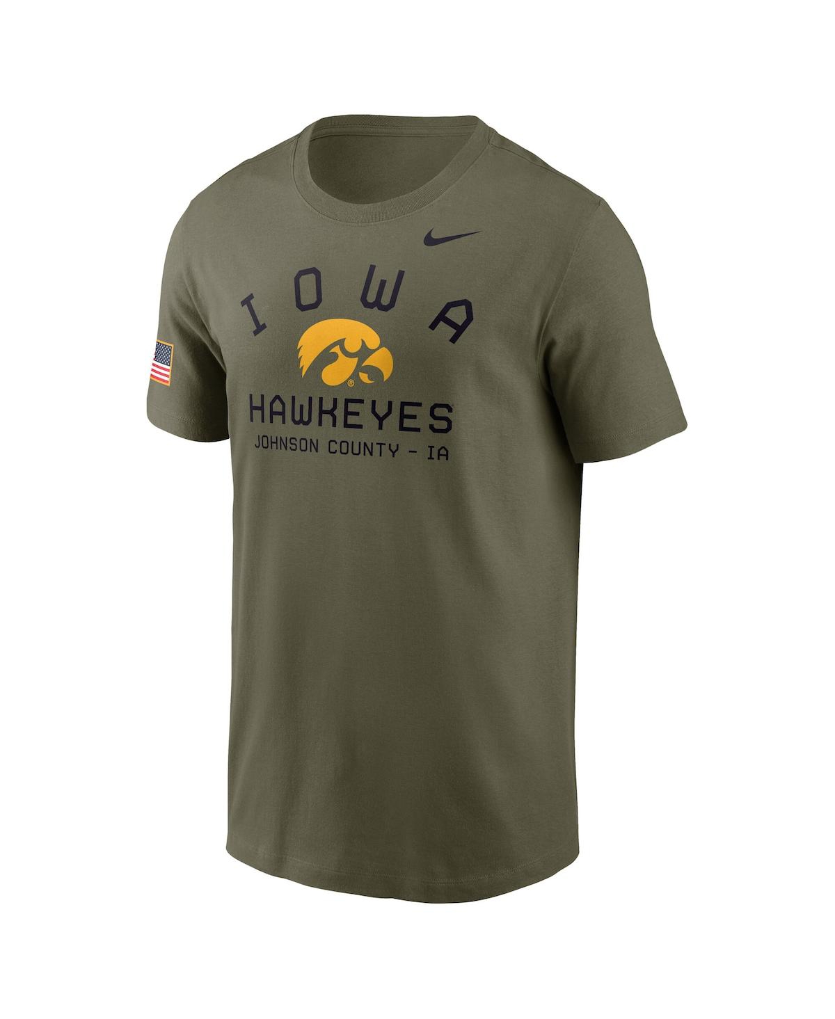 Nike Olive Iowa Hawkeyes 2024 Military Appreciation Performance T-shirt In Olive