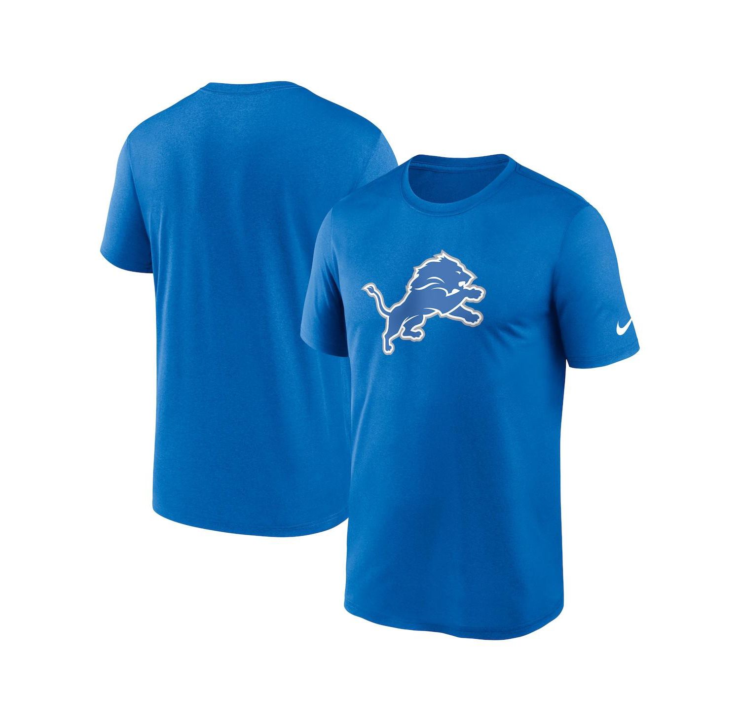 Men's Blue Detroit Lions Legend Logo Performance T-Shirt