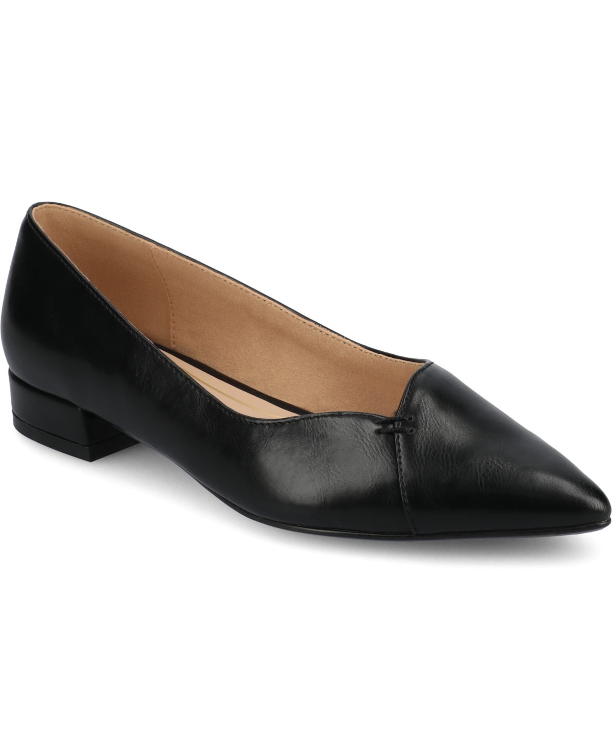 Shop Journee Collection Women's Carmin Pointed Toe Flats In Black