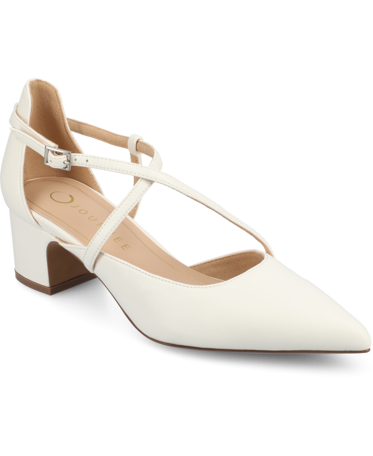 Journee Collection Galvinn Pump In White