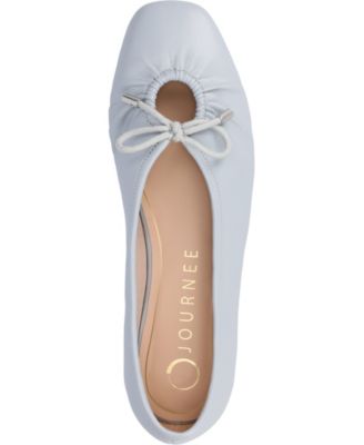 Women's Callee Rouched Tie Ballet Flats