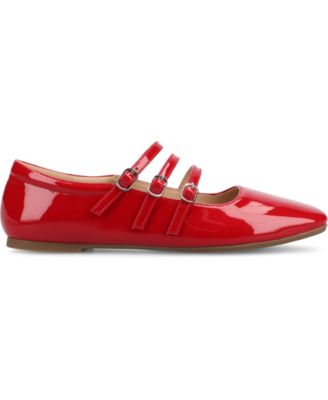 Women's Darlin Multi Strap Mary Jane Square Toe Flats