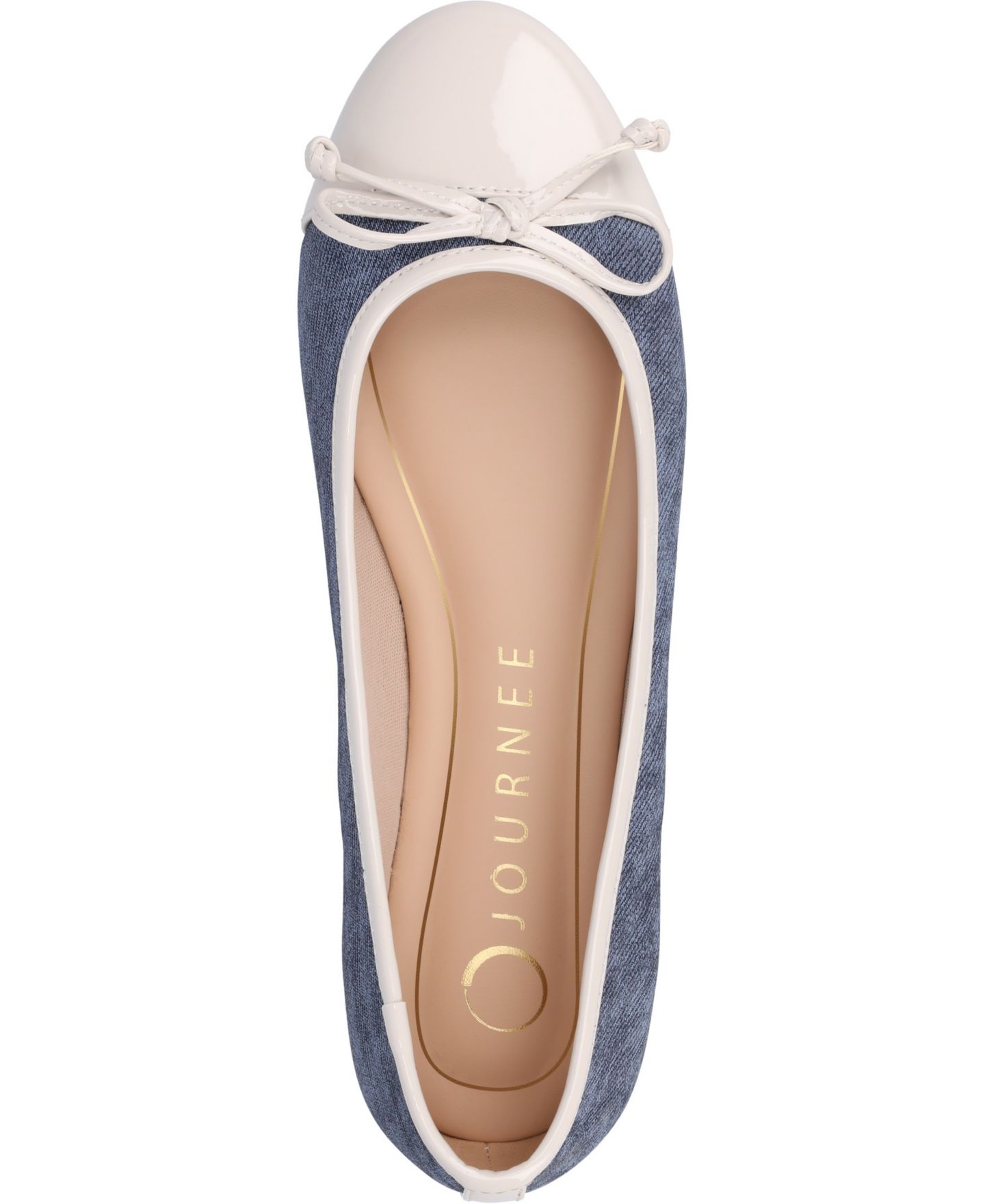 Женские балетки Journee Collection Kaiah Cap Toe Ballet Flats, цвет: Синий — фото 4