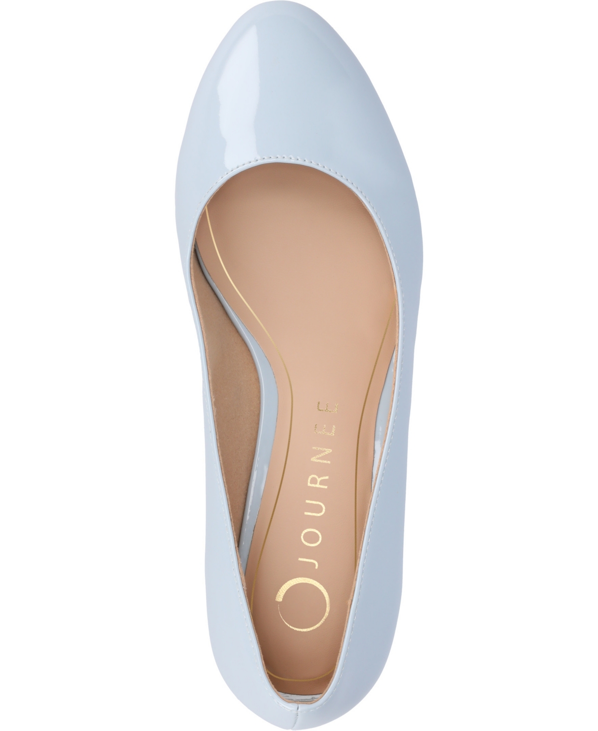 JOURNEE COLLECTION WOMEN'S SAARII ROUND TOE BLOCK HEEL PUMPS 