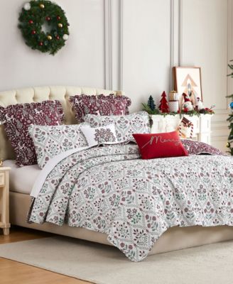 Holiday Harmony 7-Pc. Quilt Set, King/California King