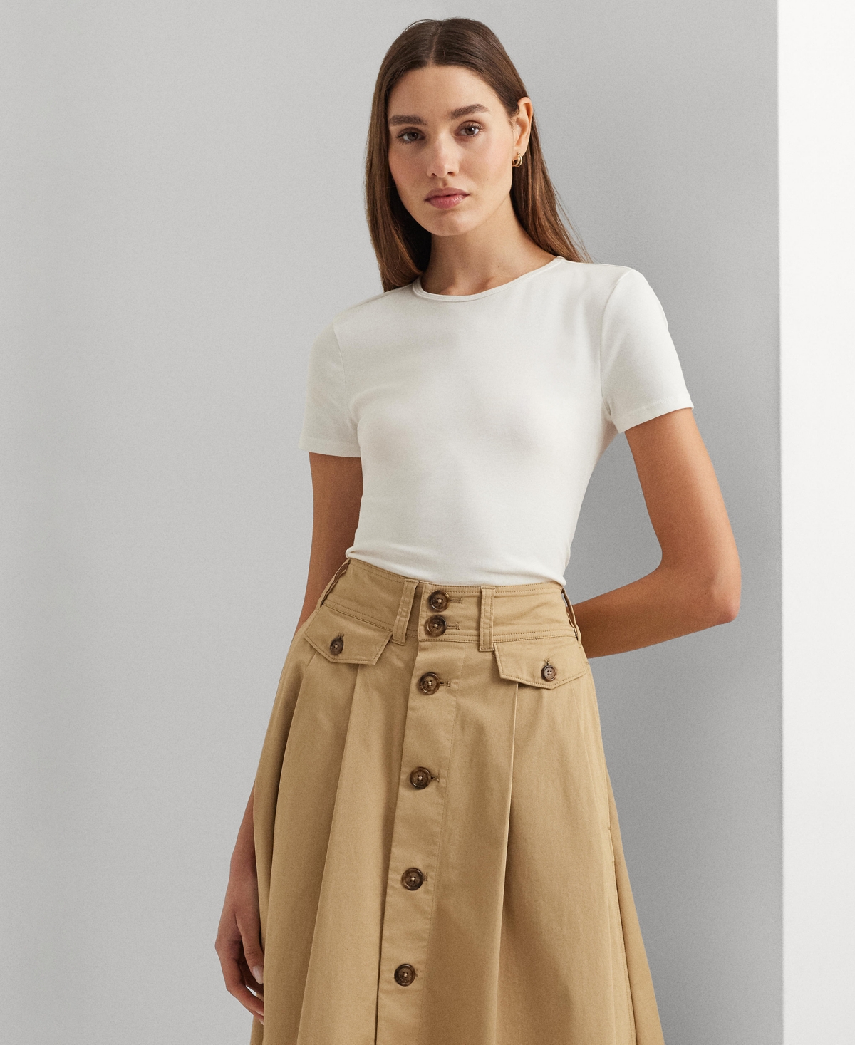 Lauren Ralph Lauren Stretch Knit T-Shirt