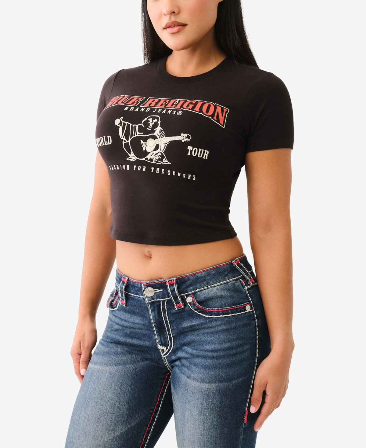 TRUE RELIGION WOMEN'S BABY CREW NECK T-SHIRT 