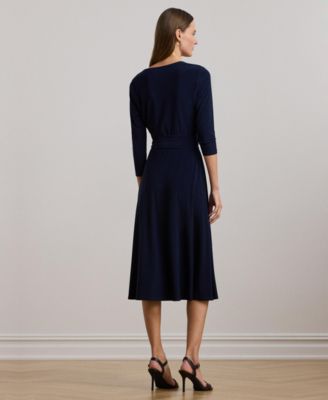 Surplice Jersey Dress