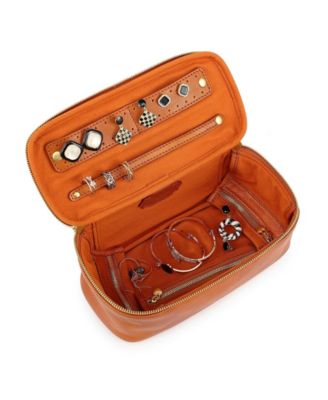 Celosia Rectangular Leather Jewelry Case