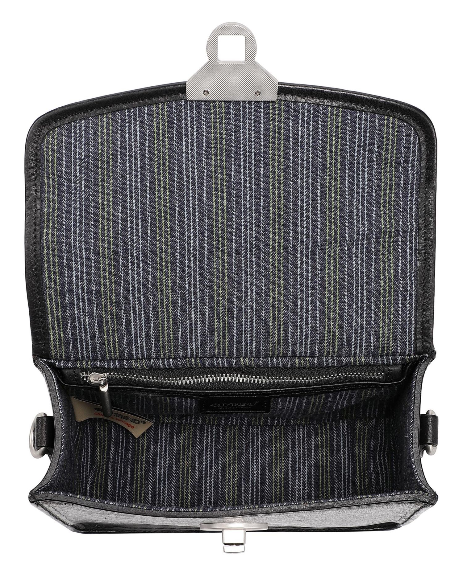 Laurel Mini Leather Convertible Pushlock Crossbody Bag