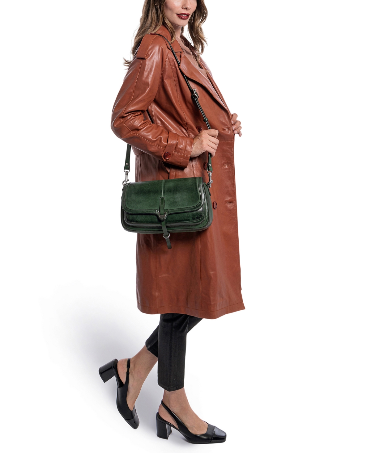 Old Trend Abutilon Crossbody Bag In Vintage Green