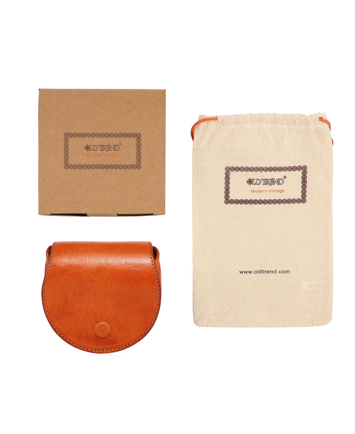 Женская сумка OLD TREND Basswood Mini Leather Box, цвет: Карамельный — фото 6