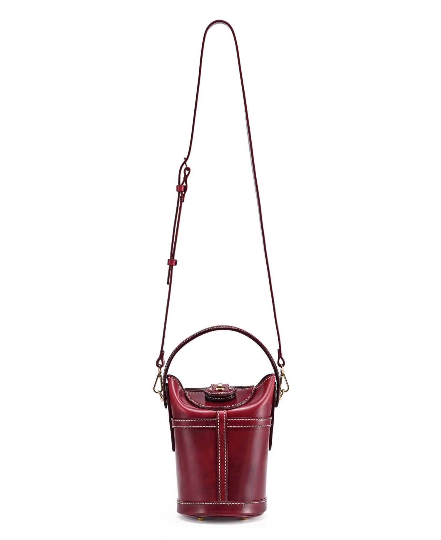 Begonia Vintage Bucket Crossbody Bag