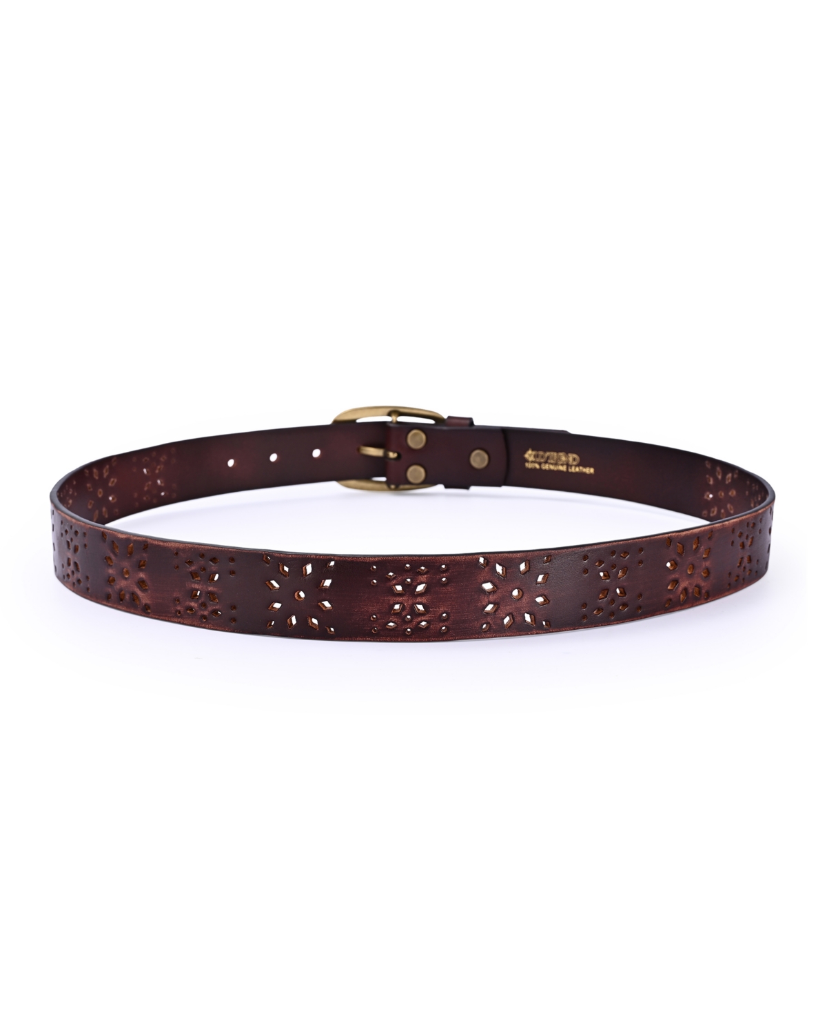 Old Trend Women's Blooming Crocus Leather Belt In Brown