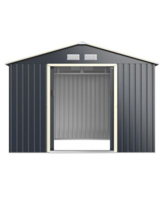 9 x 6 Feet Metal Storage Shed for Garden and Tools