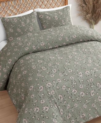 Botanical Embossed 2-Pc. Duvet Cover Set, Twin/Twin XL