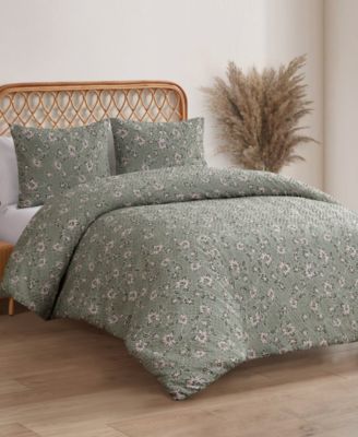 Botanical Embossed 2-Pc. Duvet Cover Set, Twin/Twin XL