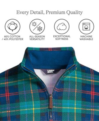 Men's Bedford Rib Quarter Zip Pullover Sweater