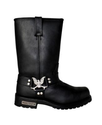 Men's 13" Harness Zipper Boot Black