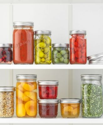 Regular Set of 6 Mason Jars with Airtight Lids