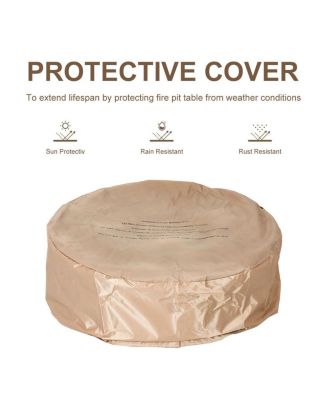 28 Inch Propane Gas Fire Pit Outdoor 40 000 BTU Stone