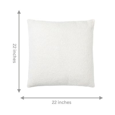 Madera Cross Weave Throw Pillow Covers, 22"x 22", Set of 2