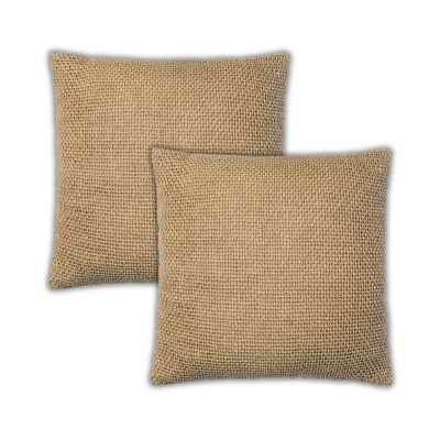 Madera Cross Weave Throw Pillow Covers, 22"x 22", Set of 2