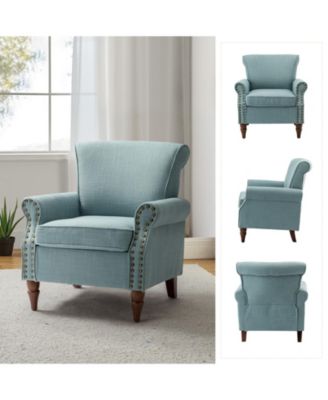 Mooresville Upholstered Armchair with Solid Wood Legs