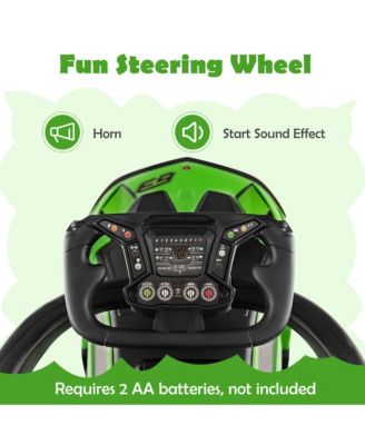 3-in-1 Licensed Lamborghini Ride on Push Car Stroller Sliding Car w/ Sound